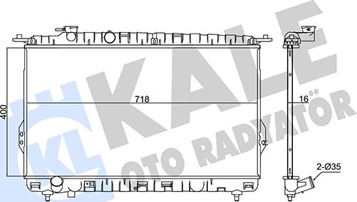 KALE OTO RADYATÖR 347810 - Radiator, racire motor aaoparts.ro
