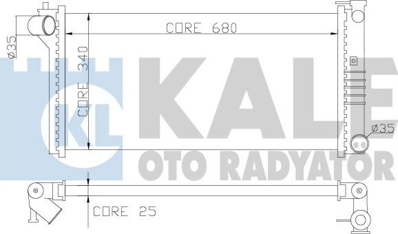 KALE OTO RADYATÖR 359600 - Radiator, racire motor aaoparts.ro