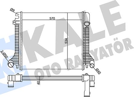 KALE OTO RADYATÖR 359105 - Radiator, racire motor aaoparts.ro