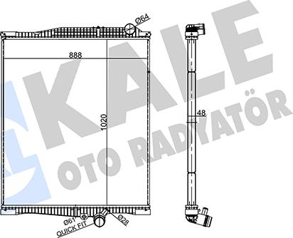 KALE OTO RADYATÖR 359830 - Radiator, racire motor aaoparts.ro