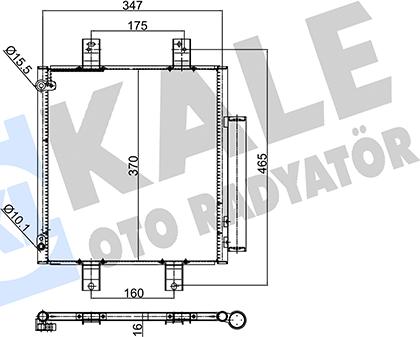 KALE OTO RADYATÖR 354045 - Condensator, climatizare aaoparts.ro