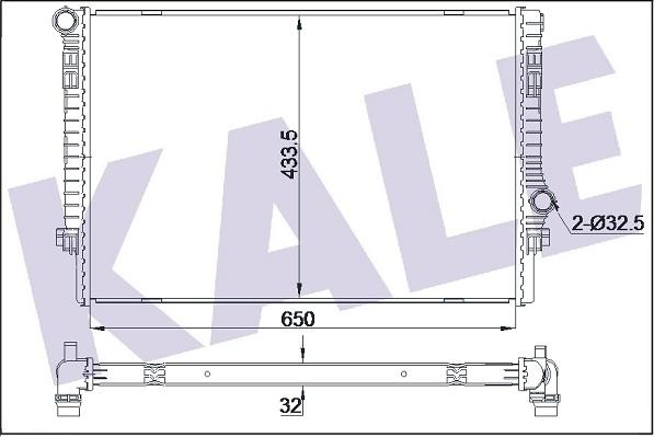 KALE OTO RADYATÖR 355515 - Radiator, racire motor aaoparts.ro