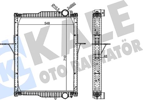 KALE OTO RADYATÖR 355695 - Radiator, racire motor aaoparts.ro