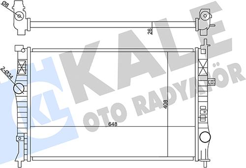 KALE OTO RADYATÖR 355640 - Radiator, racire motor aaoparts.ro