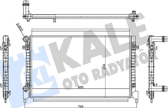 KALE OTO RADYATÖR 355680 - Radiator, racire motor aaoparts.ro