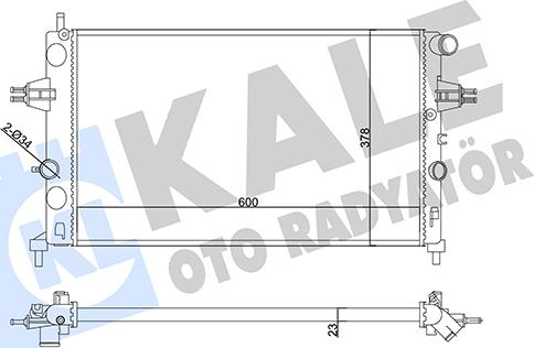 KALE OTO RADYATÖR 356965 - Radiator, racire motor aaoparts.ro