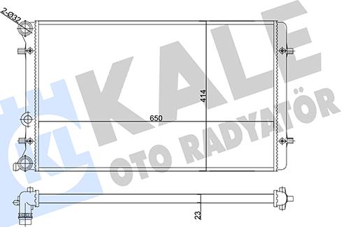 KALE OTO RADYATÖR 356980 - Radiator, racire motor aaoparts.ro
