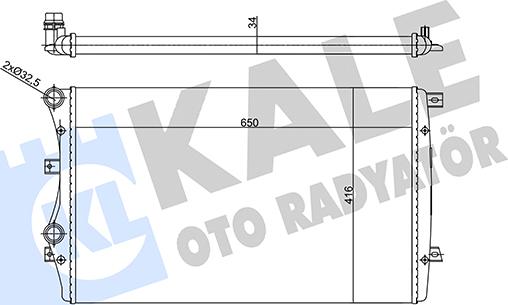 KALE OTO RADYATÖR 356925 - Radiator, racire motor aaoparts.ro