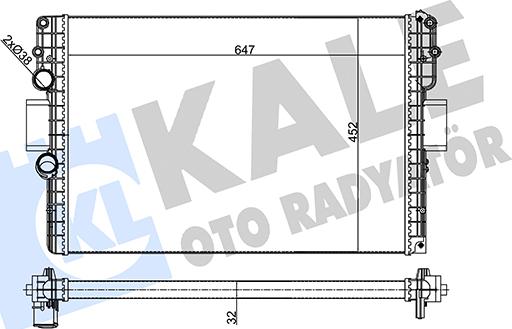 KALE OTO RADYATÖR 356245 - Radiator, racire motor aaoparts.ro
