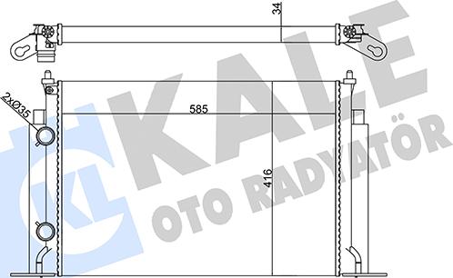 KALE OTO RADYATÖR 356260 - Radiator, racire motor aaoparts.ro