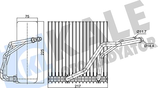 KALE OTO RADYATÖR 350145 - Evaporator,aer conditionat aaoparts.ro