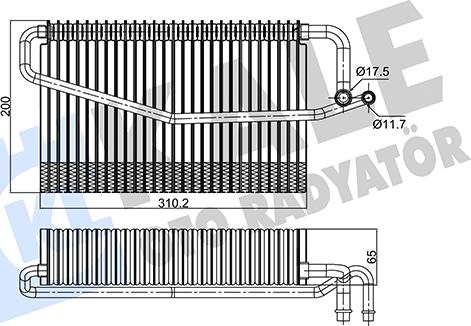 KALE OTO RADYATÖR 350130 - Evaporator,aer conditionat aaoparts.ro