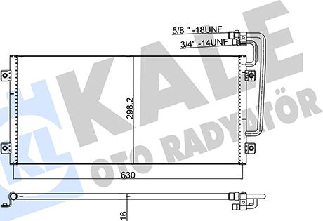 KALE OTO RADYATÖR 350355 - Condensator, climatizare aaoparts.ro