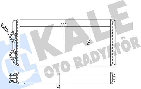 KALE OTO RADYATÖR 351695 - Schimbator caldura, incalzire habitaclu aaoparts.ro