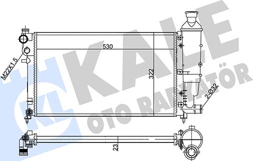 KALE OTO RADYATÖR 351845 - Radiator, racire motor aaoparts.ro