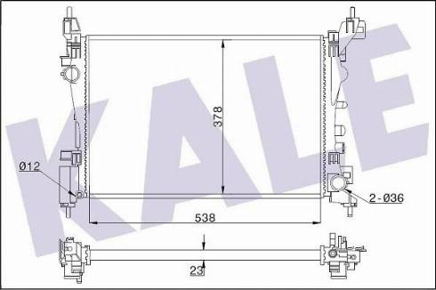 KALE OTO RADYATÖR 351220 - Radiator, racire motor aaoparts.ro