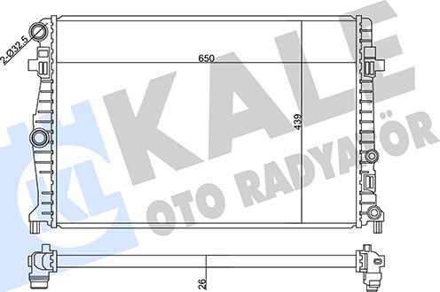 KALE OTO RADYATÖR 358940 - Radiator, racire motor aaoparts.ro