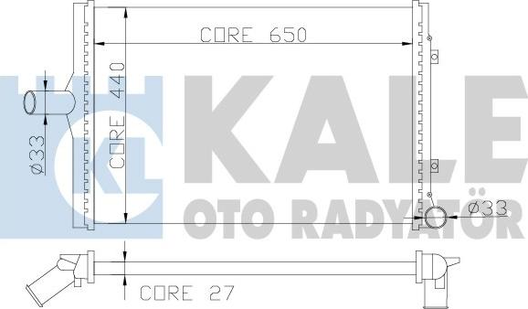 KALE OTO RADYATÖR 353000 - Radiator, racire motor aaoparts.ro
