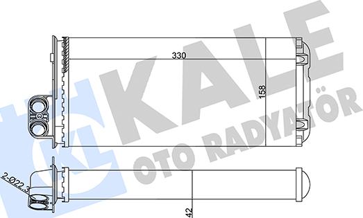 KALE OTO RADYATÖR 352015 - Schimbator caldura, incalzire habitaclu aaoparts.ro