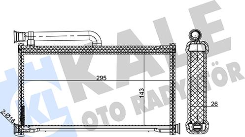 KALE OTO RADYATÖR 352135 - Schimbator caldura, incalzire habitaclu aaoparts.ro