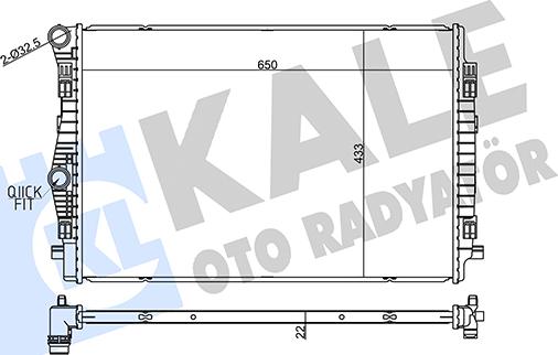 KALE OTO RADYATÖR 357270 - Radiator, racire motor aaoparts.ro
