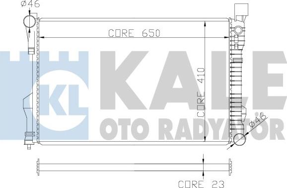 KALE OTO RADYATÖR 360600 - Radiator, racire motor aaoparts.ro