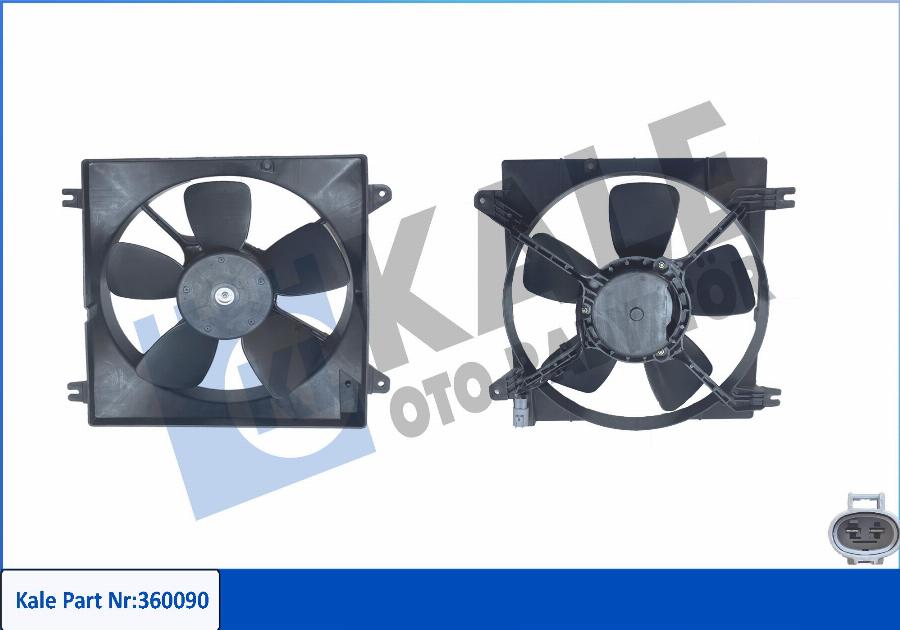 KALE OTO RADYATÖR 360090 - Ventilator, radiator aaoparts.ro