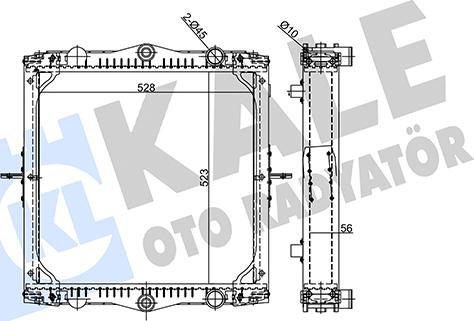 KALE OTO RADYATÖR 360145 - Radiator, racire motor aaoparts.ro