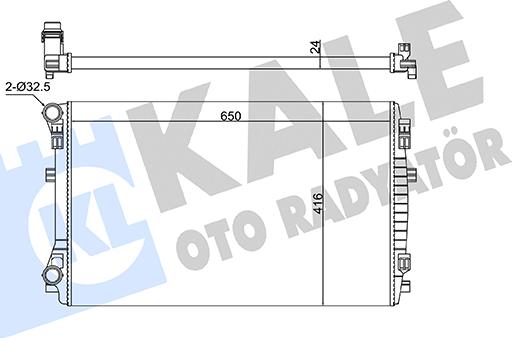 KALE OTO RADYATÖR 363145 - Radiator, racire motor aaoparts.ro