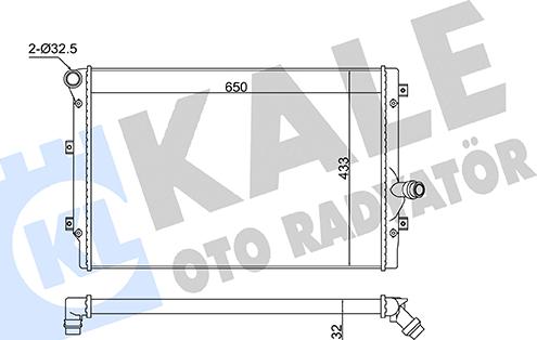 KALE OTO RADYATÖR 363135 - Radiator, racire motor aaoparts.ro