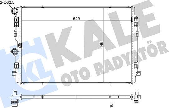 KALE OTO RADYATÖR 363240 - Radiator, racire motor aaoparts.ro