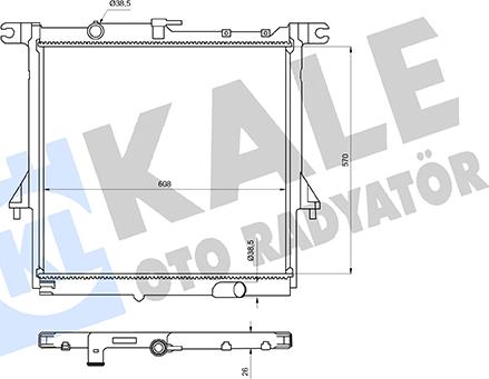 KALE OTO RADYATÖR 363235 - Radiator, racire motor aaoparts.ro
