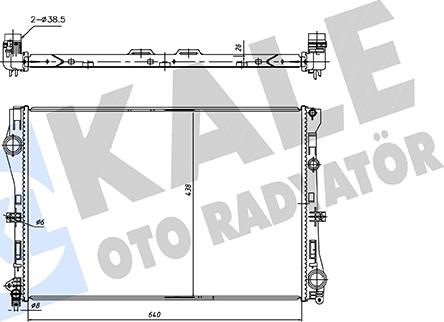 KALE OTO RADYATÖR 362250 - Radiator, racire motor aaoparts.ro