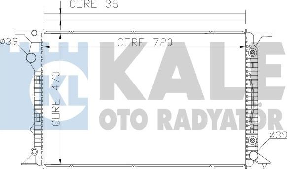 KALE OTO RADYATÖR 367700 - Radiator, racire motor aaoparts.ro