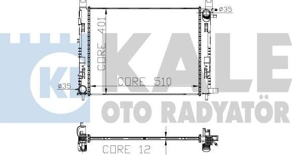 KALE OTO RADYATÖR 305900 - Radiator, racire motor aaoparts.ro