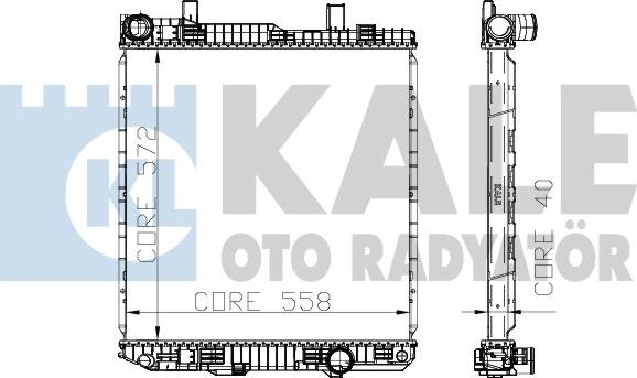 KALE OTO RADYATÖR 310400 - Radiator, racire motor aaoparts.ro