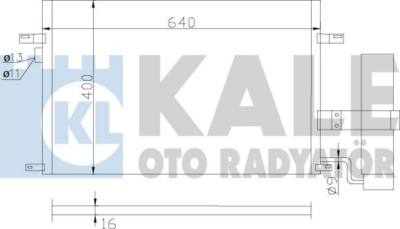 KALE OTO RADYATÖR 377100 - Condensator, climatizare aaoparts.ro