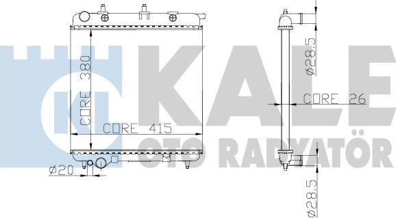 KALE OTO RADYATÖR 297100 - Radiator, racire motor aaoparts.ro