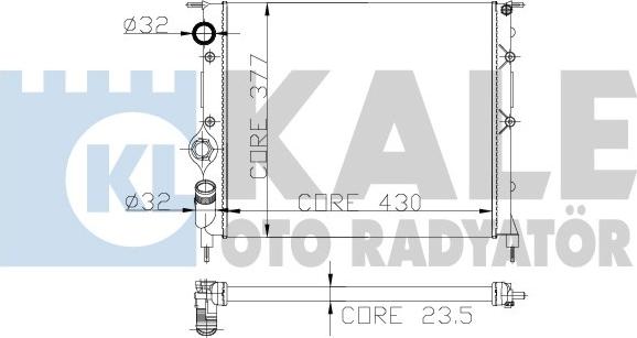 KALE OTO RADYATÖR 246300 - Radiator, racire motor aaoparts.ro