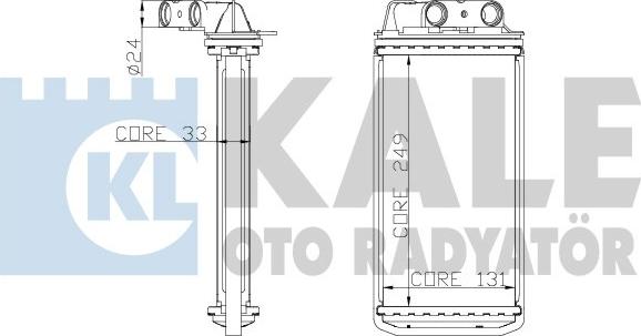 KALE OTO RADYATÖR 268600 - Schimbator caldura, incalzire habitaclu aaoparts.ro