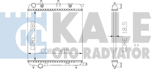 KALE OTO RADYATÖR 285300 - Radiator, racire motor aaoparts.ro