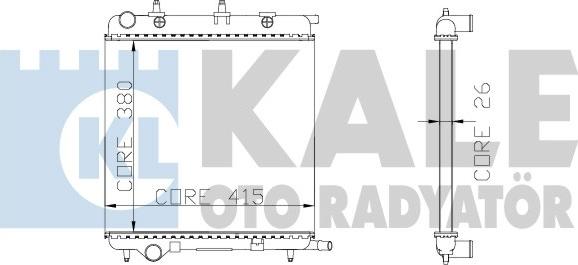 KALE OTO RADYATÖR 285200 - Radiator, racire motor aaoparts.ro