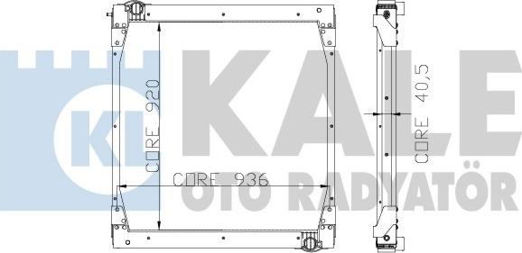 KALE OTO RADYATÖR 274100 - Radiator, racire motor aaoparts.ro