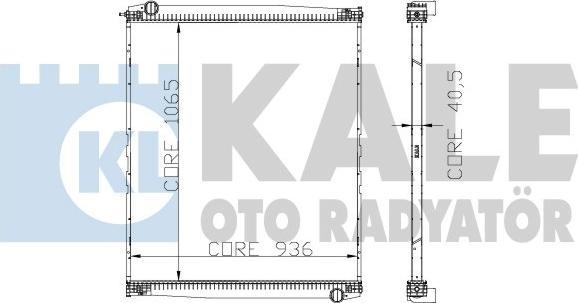 KALE OTO RADYATÖR 272300 - Radiator, racire motor aaoparts.ro