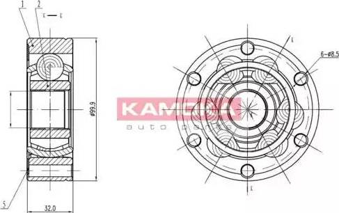 Kamoka 9024 - Set articulatie, planetara aaoparts.ro