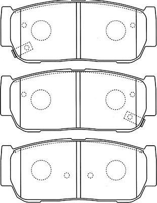 Kavo Parts BP-4019 - Set placute frana,frana disc aaoparts.ro