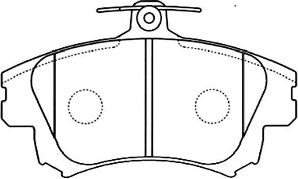 Kavo Parts BP-5542 - Set placute frana,frana disc aaoparts.ro