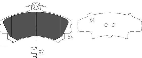 Kavo Parts KBP-5507 - Set placute frana,frana disc aaoparts.ro