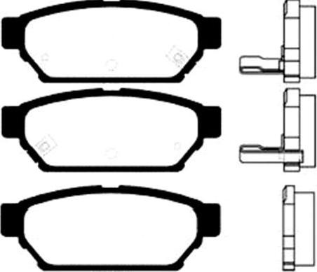 ADVICS-SEA D2N040T - Set placute frana,frana disc aaoparts.ro