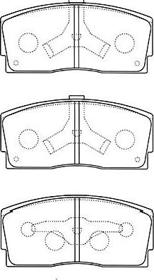 Kavo Parts BP-1517 - Set placute frana,frana disc aaoparts.ro